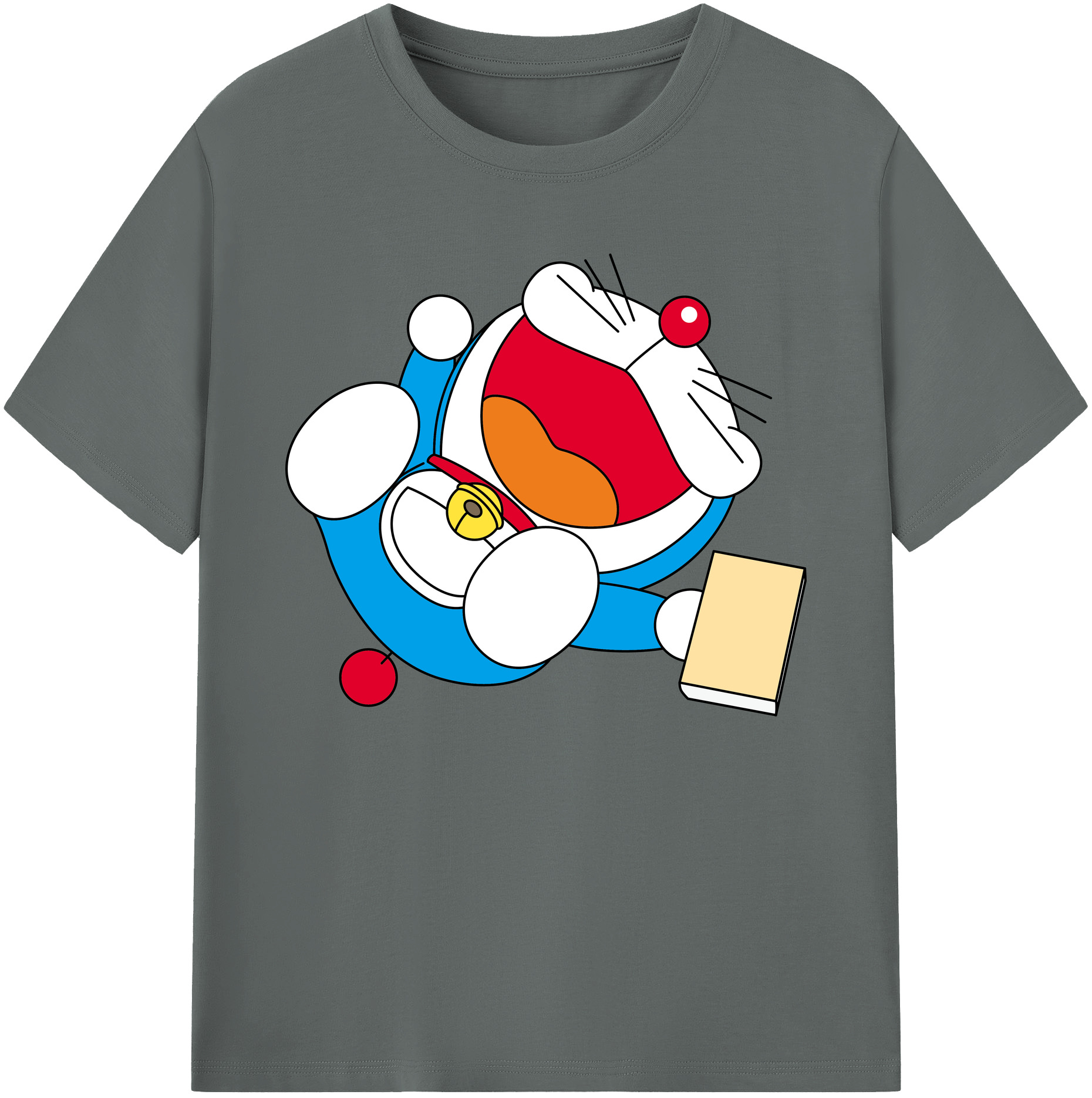（画像用） ドラえもん Doraemon 綿100％ メンズ半袖Tシャツ｜肌触りやわらか＆通気性
